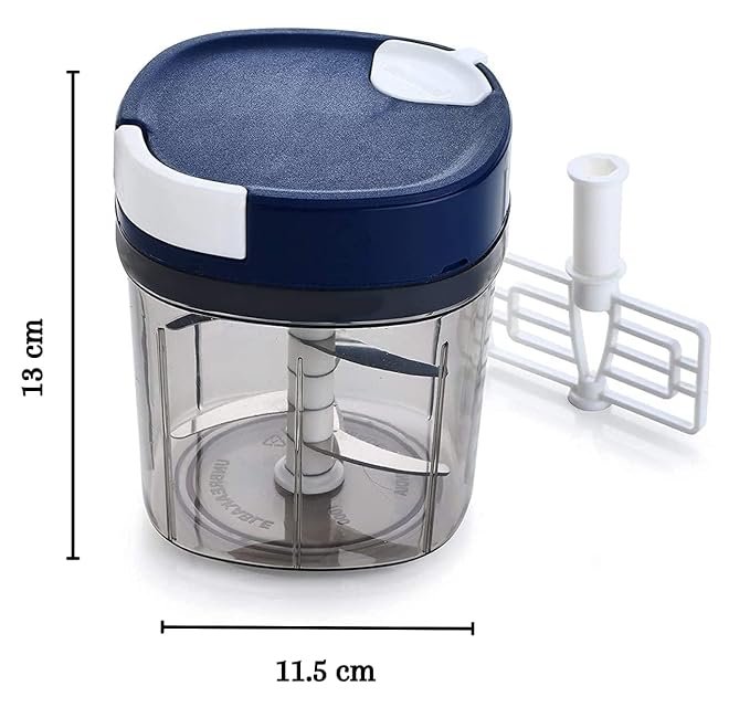 Square 1000ml Chopper - High-Performance Food Processor for Quick Chopping and Slicing