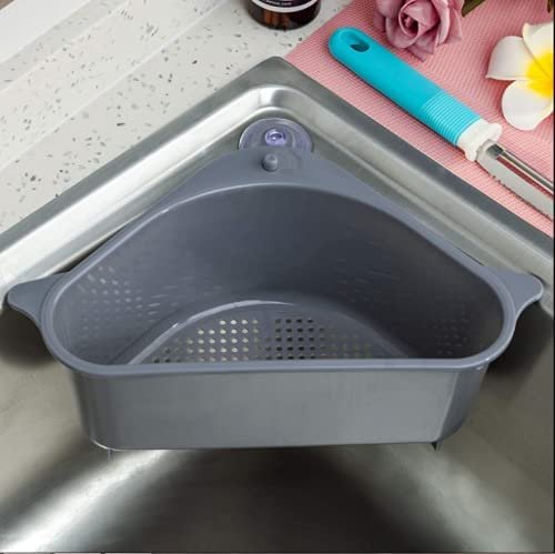 Triangular Sink Holder - Corner Sink Organizer for Dish Soap, Sponges, and Brushes | Compact, Rust-Resistant, Easy to Install