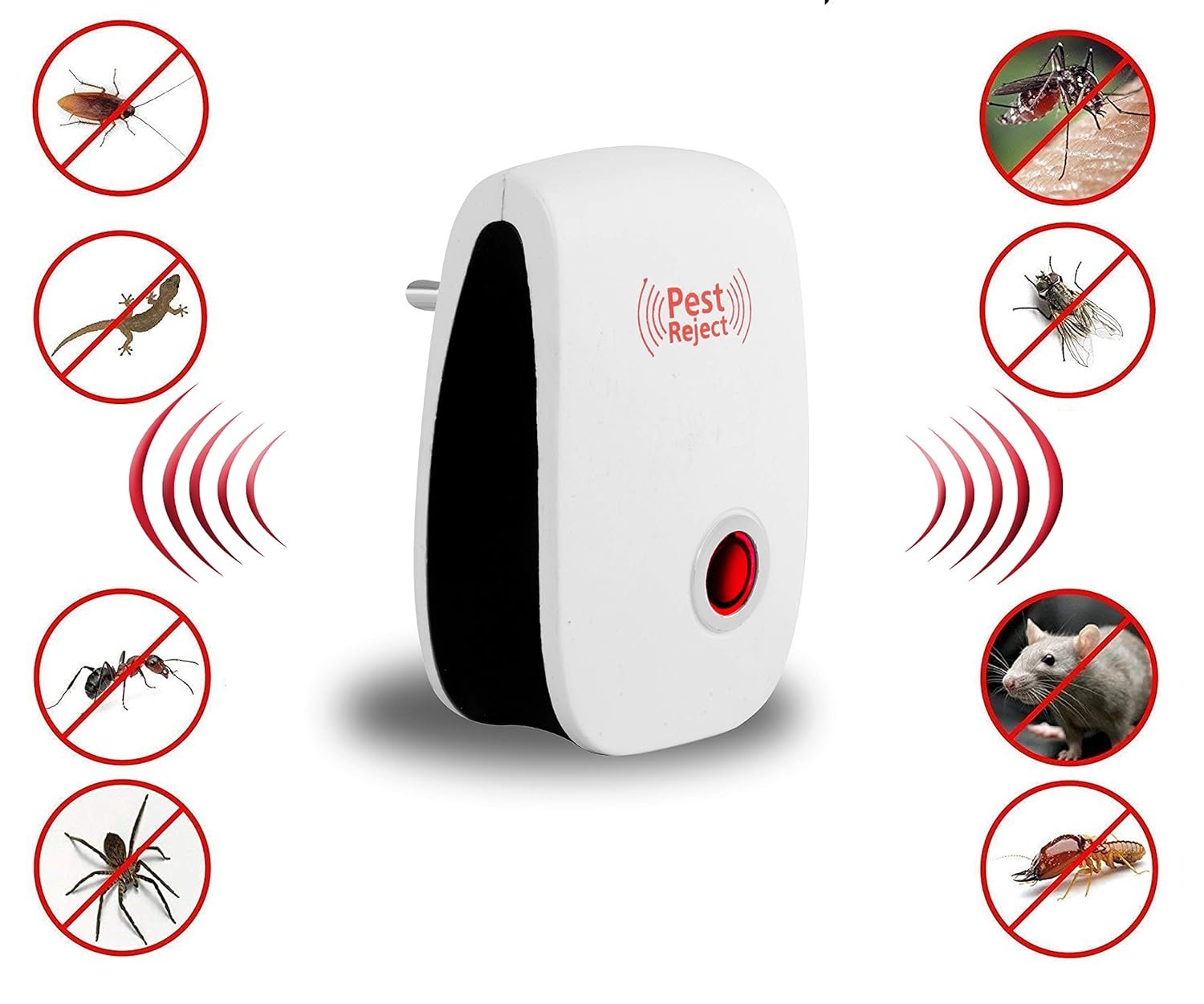 Pest Reject Machine - Ultrasonic Pest Repeller for Mice, Insects, Rodents, and Bugs | Safe, Eco-Friendly, Effective Pest Control for Home & Office