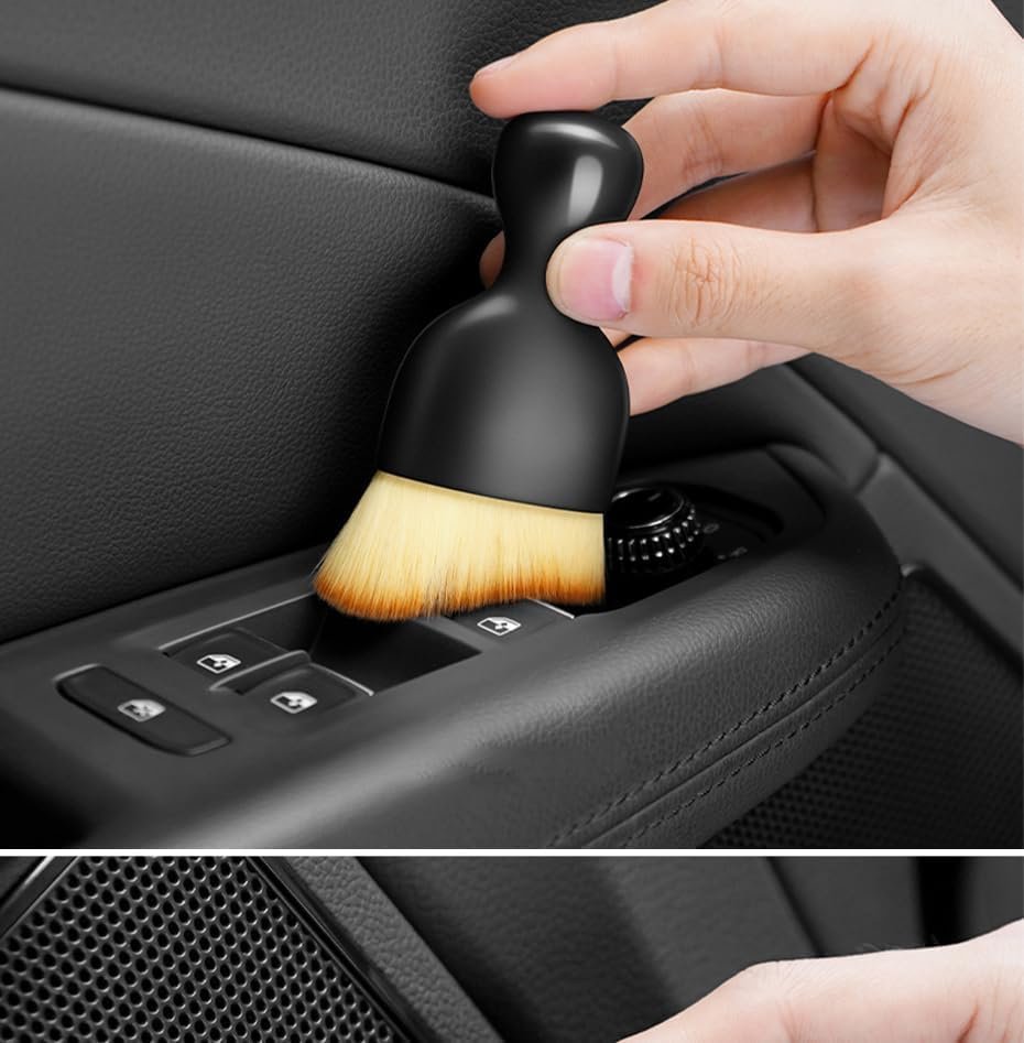 Car Cleaning Brush - Small | Compact & Efficient Detailing Brush for Interior & Exterior