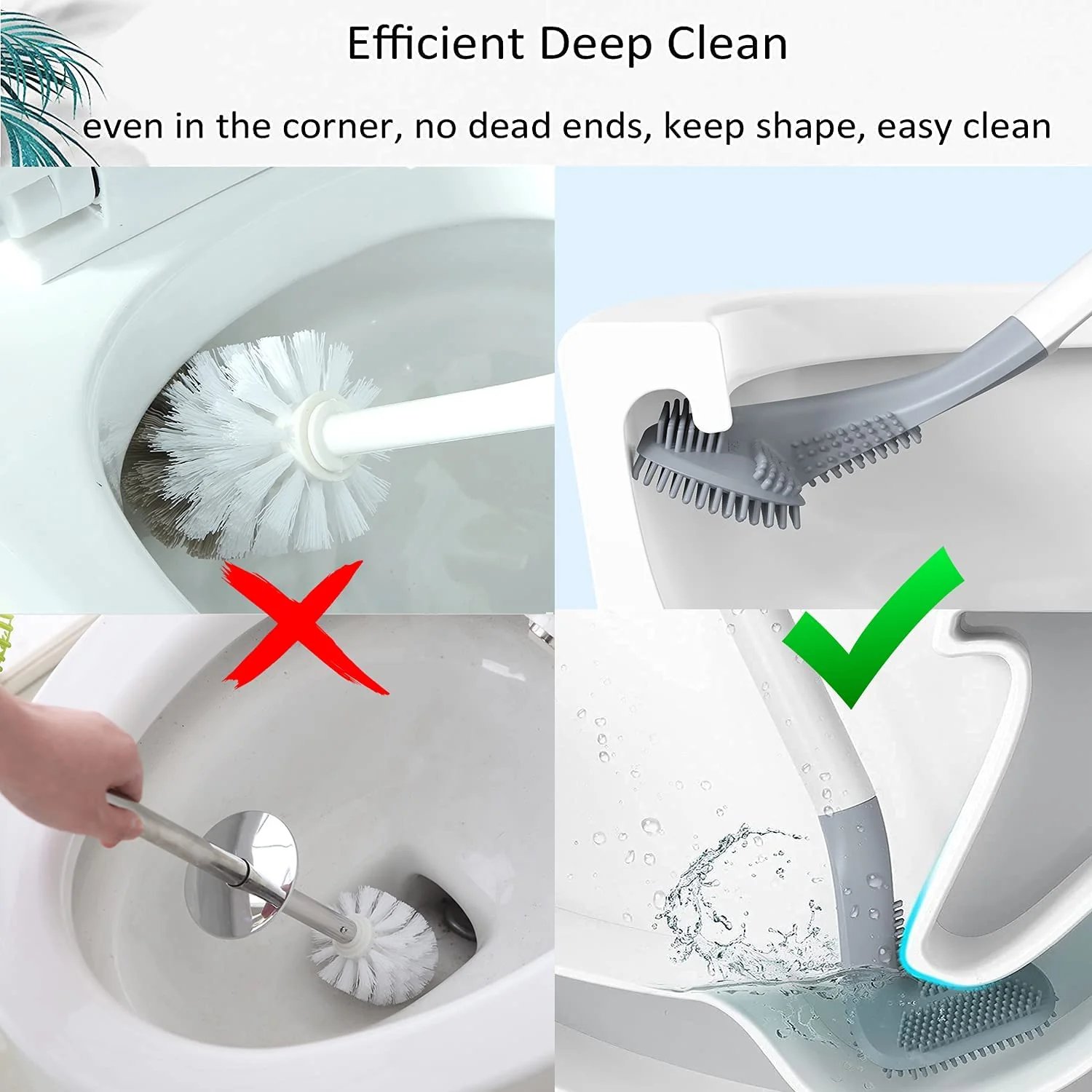 Golf Toilet Brush – Unique Golf Club Design, Ergonomic Handle, Durable Bristles for Effective Cleaning, Ideal for Golf Lovers, Bathroom Accessory