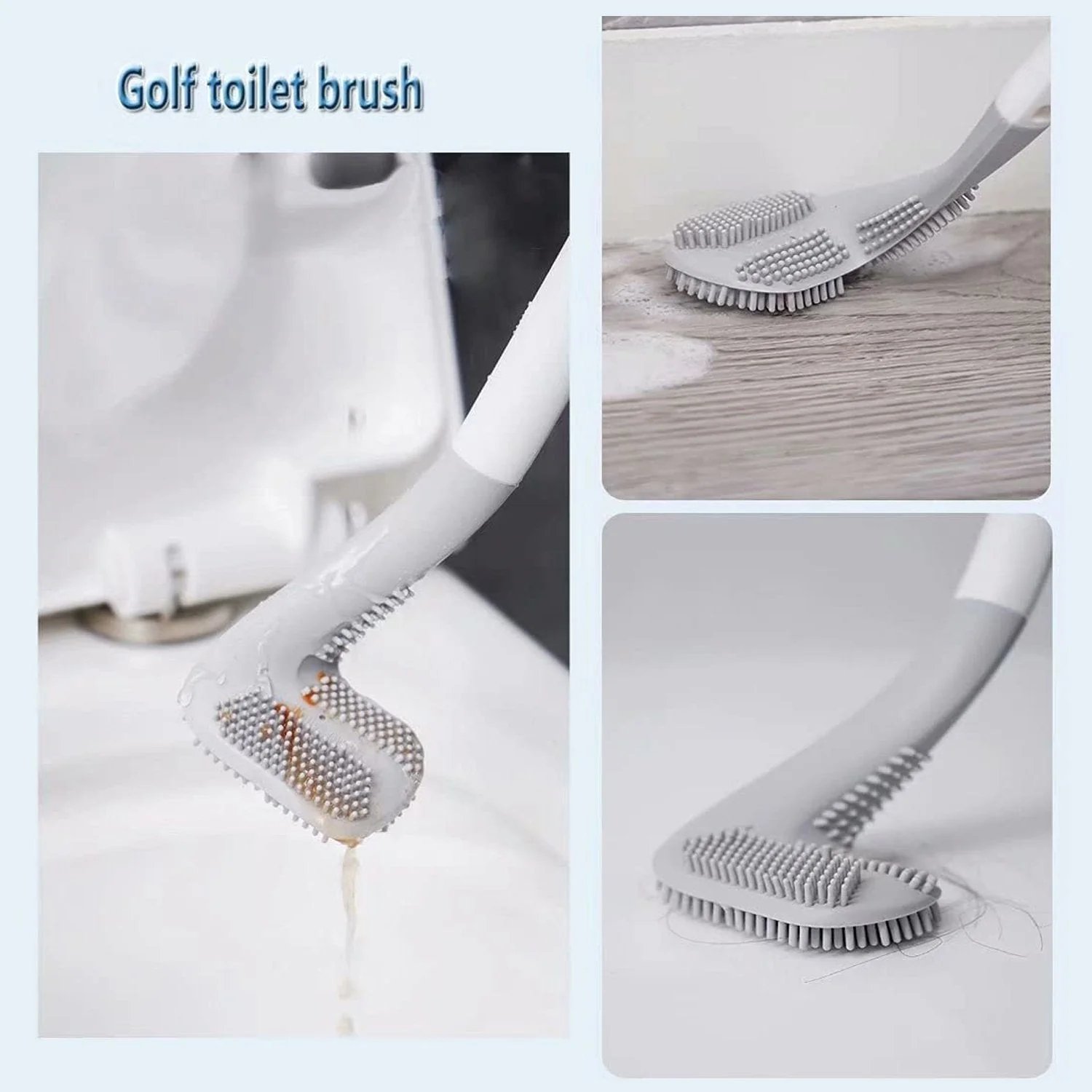 Golf Toilet Brush – Unique Golf Club Design, Ergonomic Handle, Durable Bristles for Effective Cleaning, Ideal for Golf Lovers, Bathroom Accessory