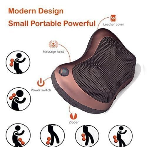 Car Massager Pillow – Neck and Back Massager Cushion for Relaxation, Pain Relief, and Comfort, Ideal for Use in Car, Home, and Office