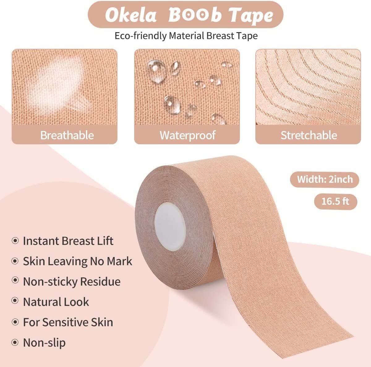 Body Clothing Tape – Invisible and Strong Fashion Tape for Securing Clothes, Preventing Wardrobe Malfunctions, and Enhancing Comfort, Perfect for Dresses, Shirts, and More