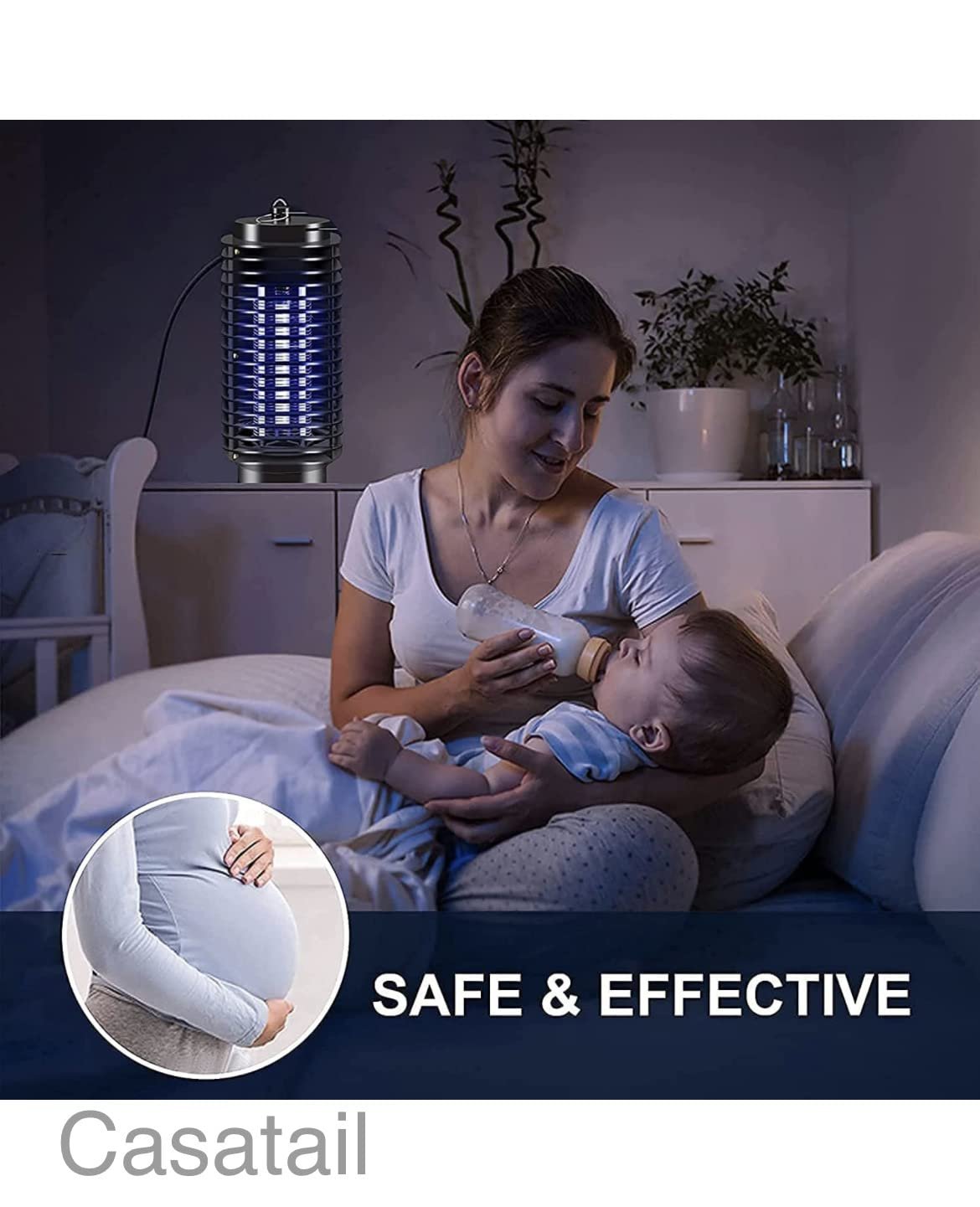 Eco-Friendly Mosquito Killer | Safe, Chemical-Free Insect Repellent for Home & Outdoors | Quiet & Effective