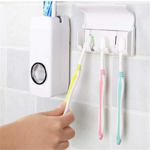 Toothpaste Dispenser - Hands-Free Automatic Dispenser for Easy & Hygienic Use | Wall-Mounted Design for Bathrooms