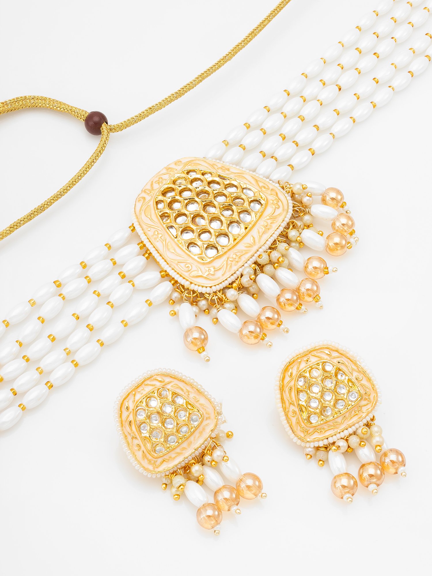 Chic Gold Necklace and Earrings – Perfectly Crafted for You