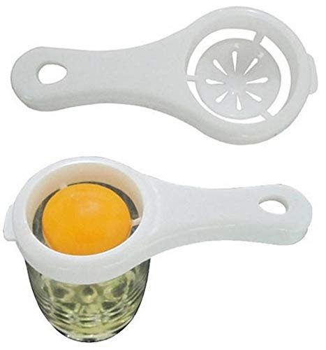 Egg Separator - Plastic Egg Yolk and White Separator, Easy-to-Use Kitchen Tool for Baking, Cooking, and More