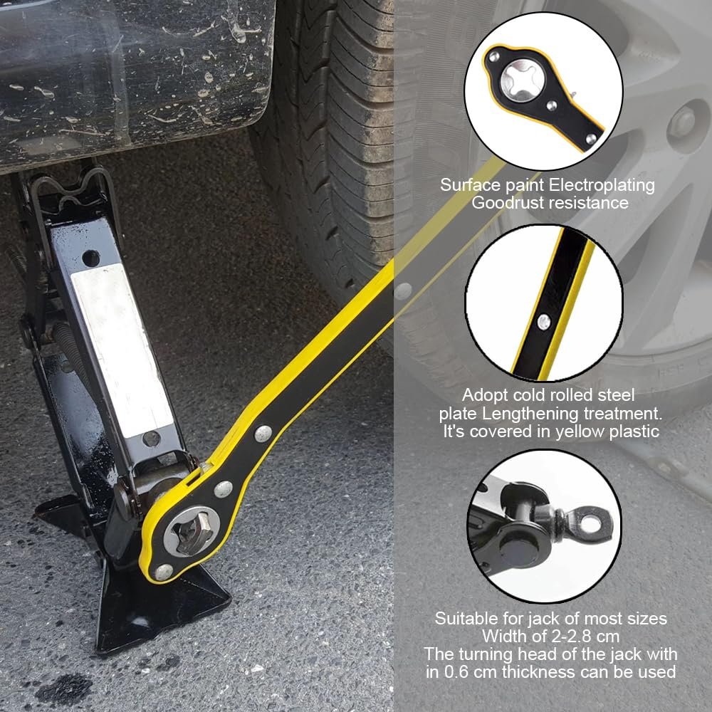 Universal Car Ratchet Wrench with Accessories – Durable Multi-Function Tool for Cars