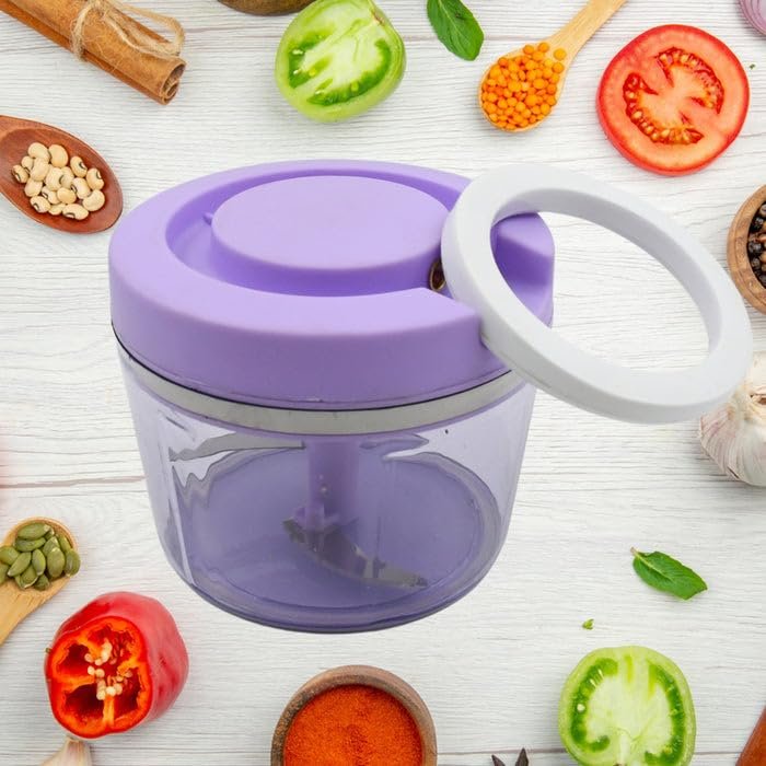 450 ML Quick Chopper ? Fast and Efficient Vegetable and Fruit Chopper for Home Cooking and Meal Prep

