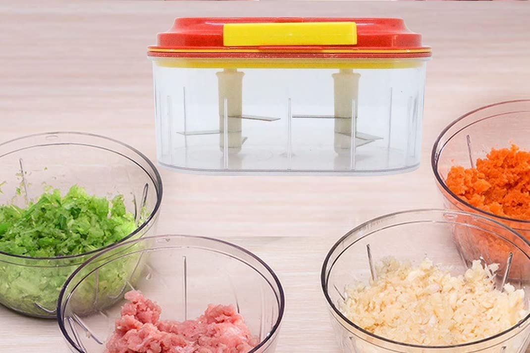 Twin Chopper ? Multi-Purpose Vegetable and Fruit Chopper for Quick and Efficient Food Preparation


