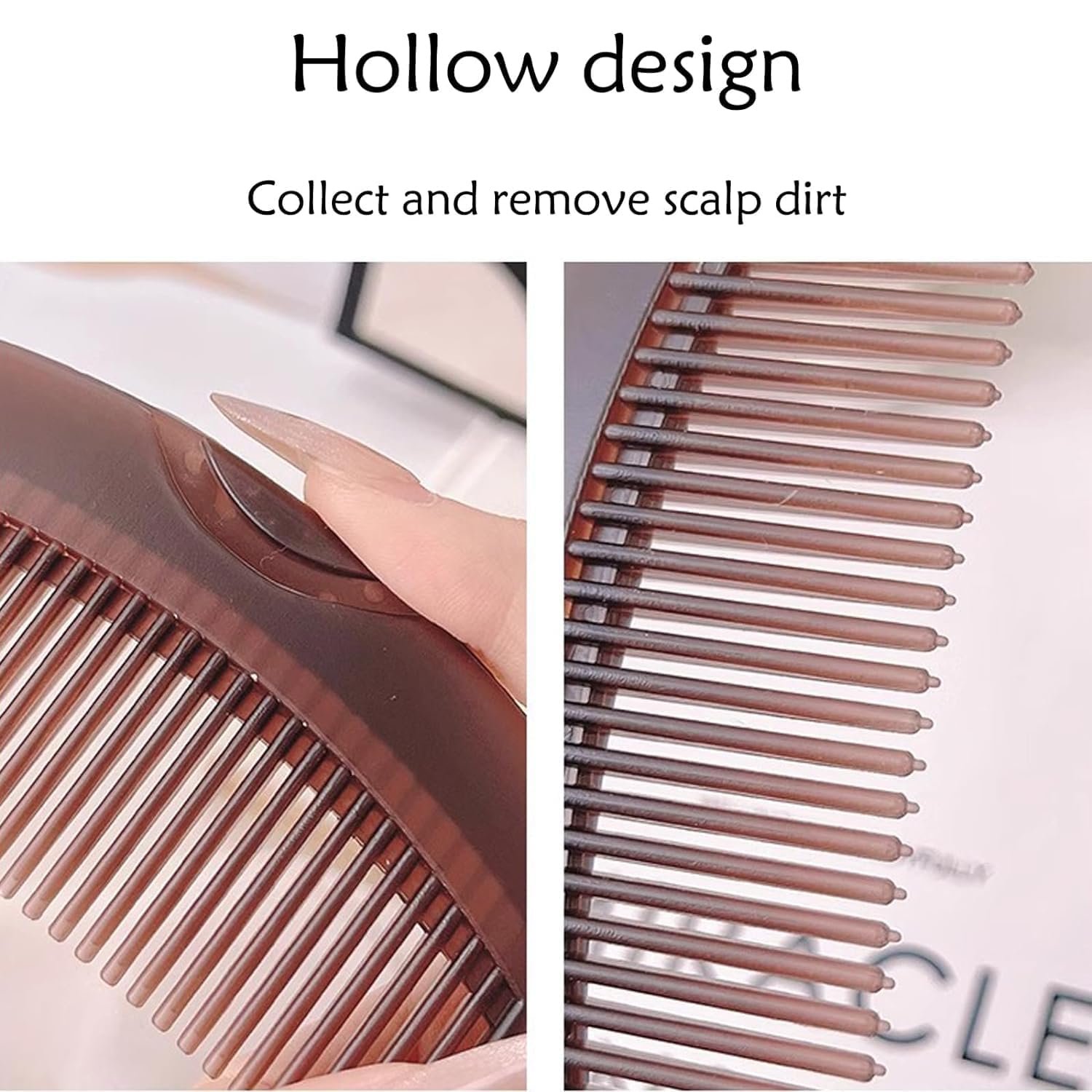 Dandruff Removal Comb ? Anti-Dandruff Scalp Scraper Brush with Fine Teeth, Gently Removes Flakes & Itch, Deep Scalp Cleaner for Dry, Oily Hair, Men & Women