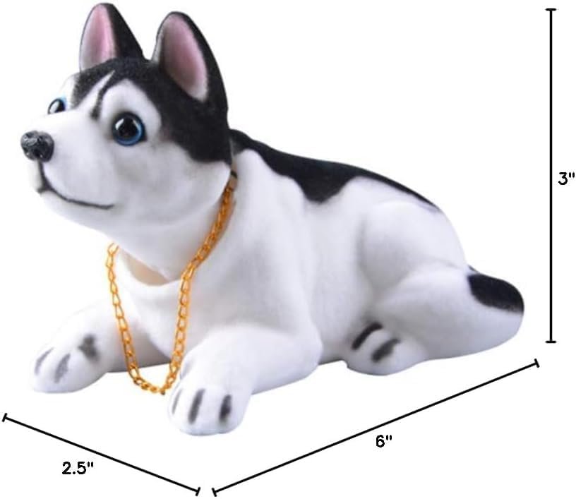 Bobblehead Dog ? Cute Dashboard Puppy Bobble Head Toy, Car Decoration & Home Desk Ornament, Wobble Head Figurine for Dog Lovers & Gifts