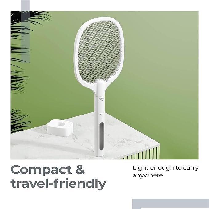 Mosquito Racket | Electric Bug Zapper Swatter with Rechargeable Battery | Portable Mosquito Killer for Indoor & Outdoor Use