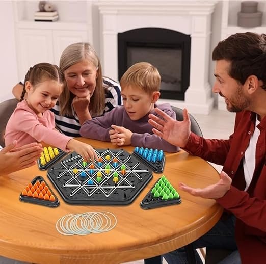 Triangle Chess Game ? Strategic Board Game for Kids & Adults, Compact Travel-Friendly Puzzle Game, Fun Brain Teaser for Family & Party Game Night
