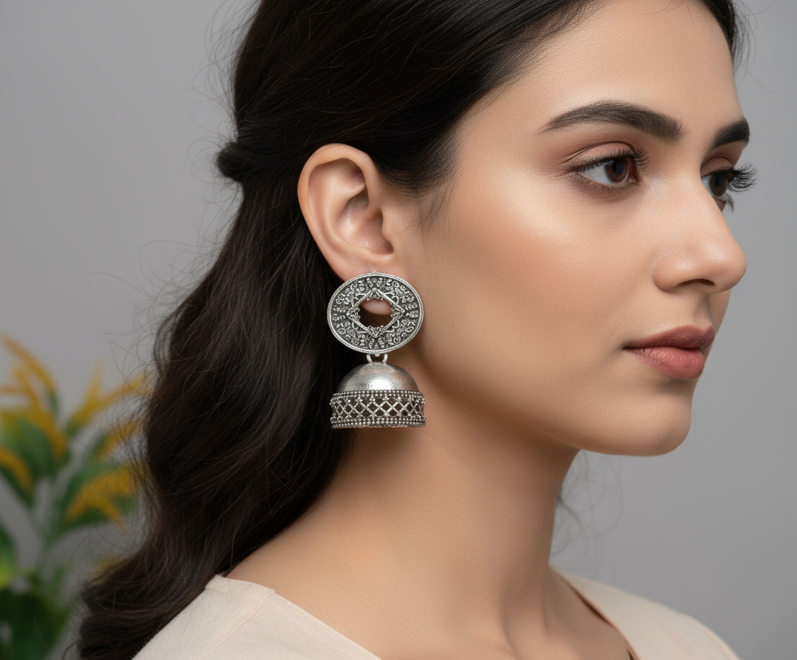 Oxodise Bohemian Earrings for Women | Unique Alloy & Stone Artistic Jewelry | Handmade-Inspired Lightweight Design