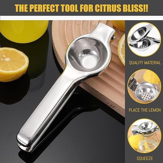 Lemon Squeezer Juicer | Manual Citrus Press | Stainless Steel & Easy-to-Use Kitchen Tool